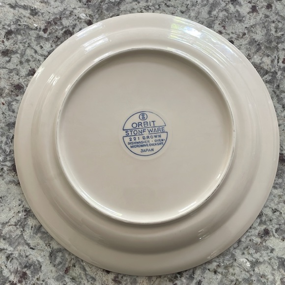 ORBIT Stoneware 221 Brown plate JAPAN 13” serving Dinner-plate - Picture 2 of 3